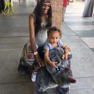 China Hansel entertainment electric walking rideable toy car riding animals for park on sale