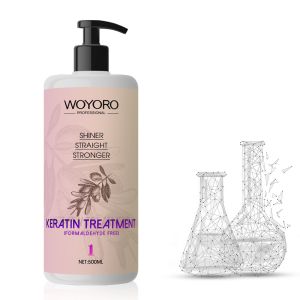 OEM 500ml Keratin Moisturizing Hair Conditioner Flower Fragrance