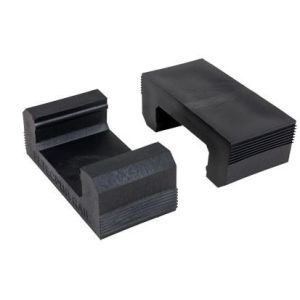 Non Slip Rubber Rail Pads Black In Railway 45mm / 66mm