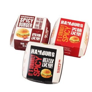 Quality Colorful Fast Food Box Cardpaper Material With Custom Printed Logo for sale