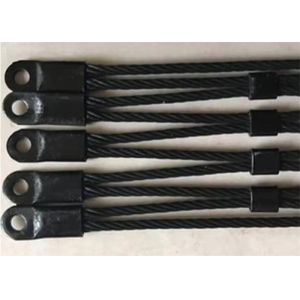 Quality 7*19 Structure Black Stainless Steel Wire Rope Net For Plant for sale