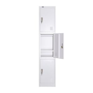 Steel Furniture Gym 3 Door Locker Knock Down Structure