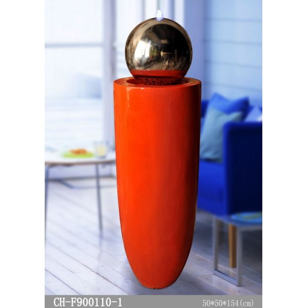 Buy Fiberglass 154cm Led Light Indoor Water Fountain at wholesale prices