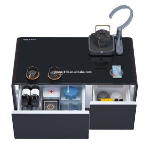 Living Primst Mini Coffee Table with Built-In Refrigerator and Wireless Charging