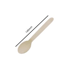 FSC 100% Birch Wooden Disposable Wooden Utensils Spork 140mm
