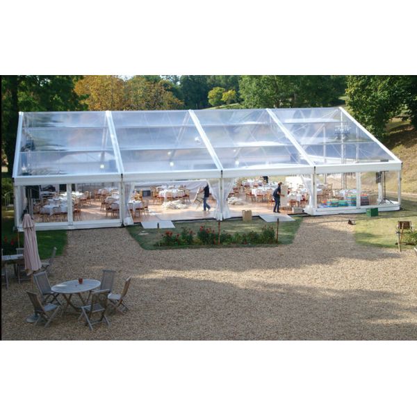 500 People Big Waterproof Transparent Polygon Event Tent With Clear Span