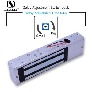 China Access Control 280kgs 600lbs Electromagnetic Frameless Glass Door Locks on sale