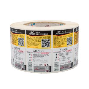 Gold Foil Embossed Wine Sticker Labels Waterproof Adhesive Private Bottle