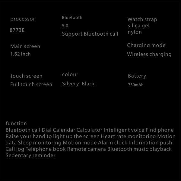 750MAh Battery New S7 Ultra Smartwatch Multi-Motion Compass Heart Rate Health Monitor