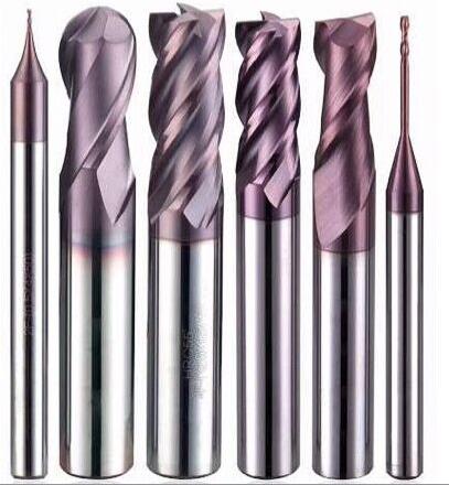 Steel / Stainless / Aluminium Processing HRC 63 Durable Tungsten Carbide End Mill