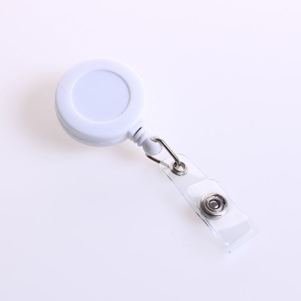 Deyi Round Retractable Plastic Badge Reel With Alligator Clip for Nurses Cute Badge Reel Office Merch