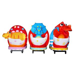 Kids Coin Operated Kiddie Ride / Animal Dinosaur Coin Operated Carousel
