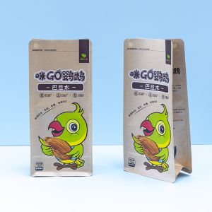 Organic Parrot Food in 8-Side Pouch Resealable BPA-Free Snacks for Macaws &