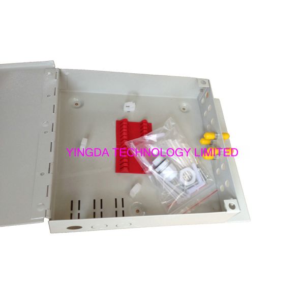 Indoor Floor Fiber Customer Terminal Box Metal Wall mount , ST Optical Distribution Box