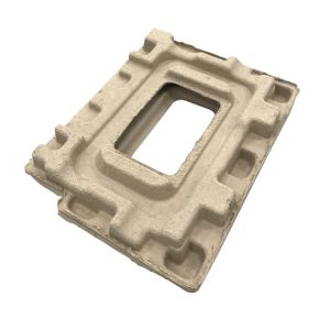 Dry Press Moulded Pulp Trays Eco Friendly Recycled Paper Tray