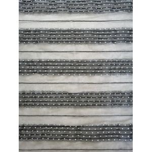 Flocked Polka Dot Mesh Fabric