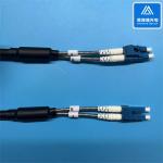2 Cores SM Armored Patch Cord CPRI Patch Jumper Black LSZH 7.0mm DLC 70M