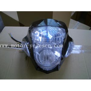 Motorcycle motocross LED headlight Bike Blue Red Yellow White