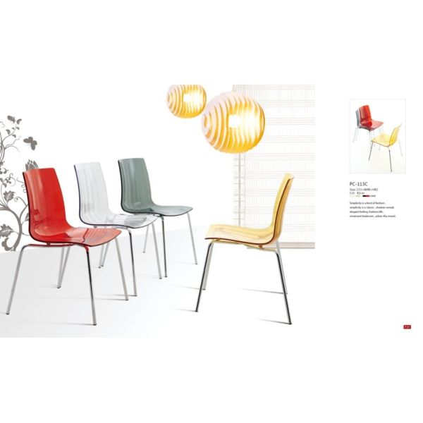 transparent plastic meeting chair/clear plastic meeting chair/transparent event