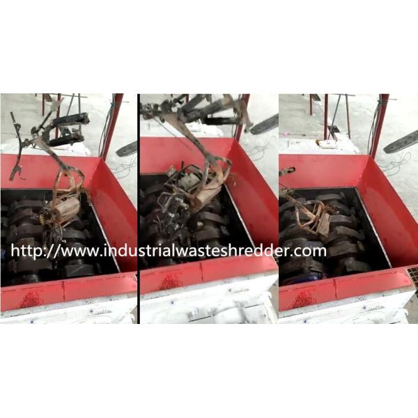 Modular Design Plastic Recycling Shredder , Bicycle Shell Recycling Shredders