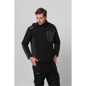 Mens Winter Softshell Jacket , Stretch Windproof Work Jacket
