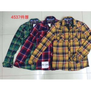 Men's High quality casual plaid shirts