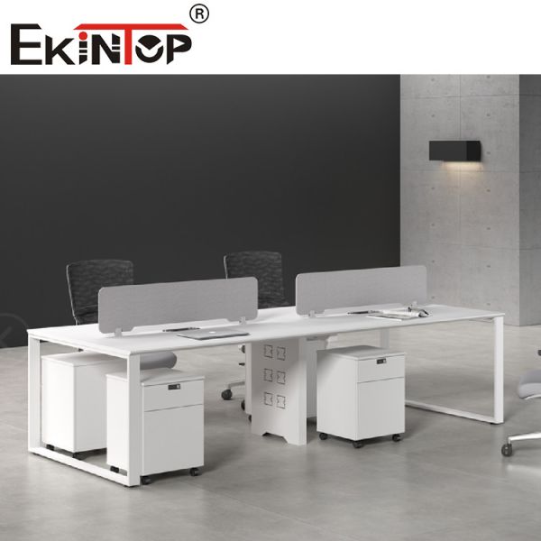 Buy White Office Cubicle Computer Workstation Furniture 5 Years Warranty at wholesale prices