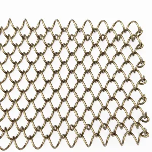 Indoor Partition Decorative Metal Roller Shutter 70mm Mesh 5mm Aperture Spray