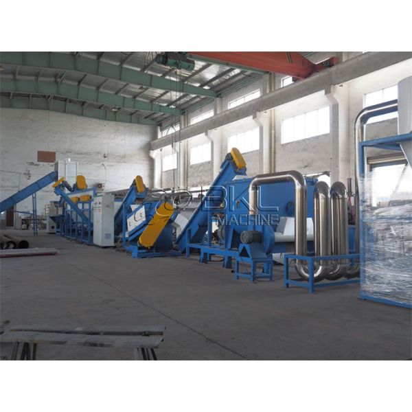 500kg/Hr Plastic Recycling Equipment 100mm Pe Film Washing Line