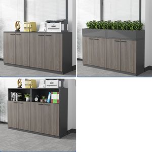 Sturdy and Durable Wooden Shelves Staff Sideboard Storage File Cabinet for