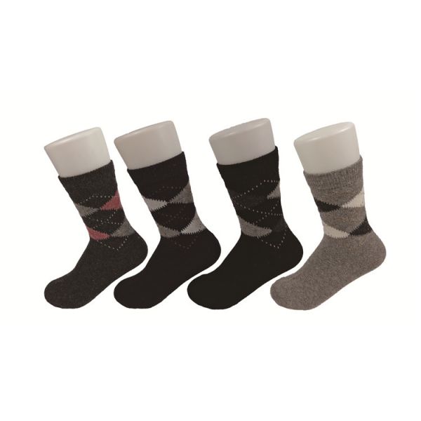 Buy Elastic Persistent Knitted Womens Warm Winter Socks With Antibacterial Fabrics at wholesale prices