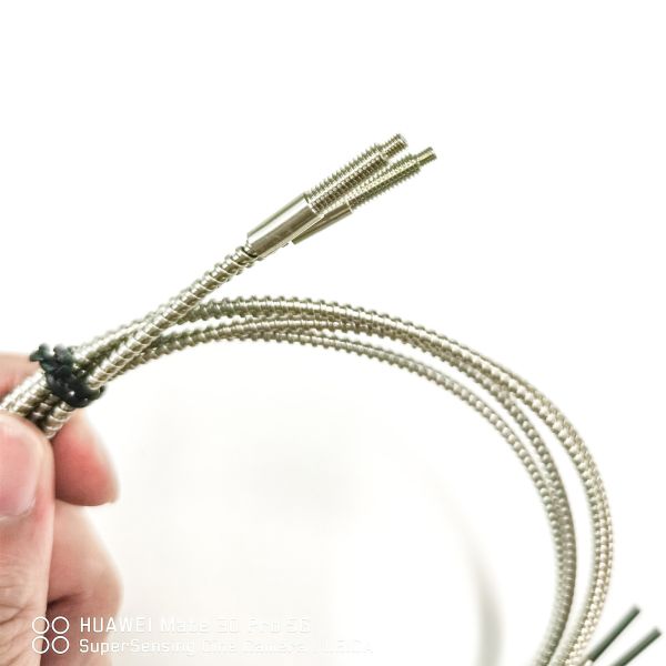 High Temperature Resistant Glass Fiber Optic Sensor Photoelectric Switch for test equipment machine