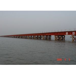 Double Lane 30ft-180ft Metal Truss Bridge Steel Bridge Components