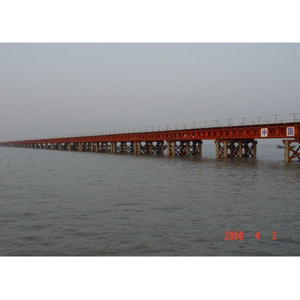Buy Double Lane 30ft-180ft Metal Truss Bridge Steel Bridge Components at wholesale prices