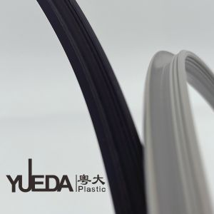 OEM ODM PVC Plastic Profiles Extruded Plastic Parts For Cabinets Glass Plastic