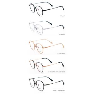 Beta Titanium Eyewear Unisex IP Plating Frame Retro Style Glasses