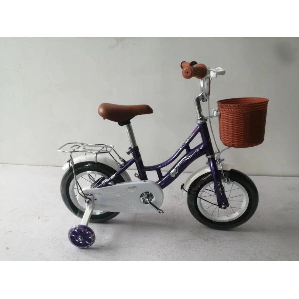 Coaster Brake Green Color 14 Inch Kids Bicycle Bicycle With Basket
