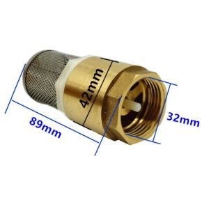 Bellows Globe Tubular Vertical Brass Spring Check Valve
