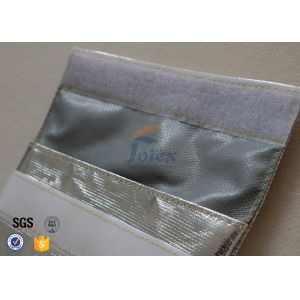 Silver + Grey Inside Fiberglass Fabric Fireproof Document Bag Portable