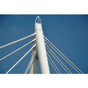 Customized Pylons And Steel Rods For Contemporary Bridge Architecture