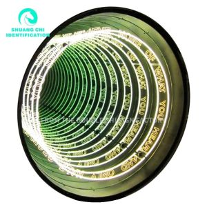 Power Consumption 12V Custom Infinity Mirror Neon Sign with Advertising Luminous