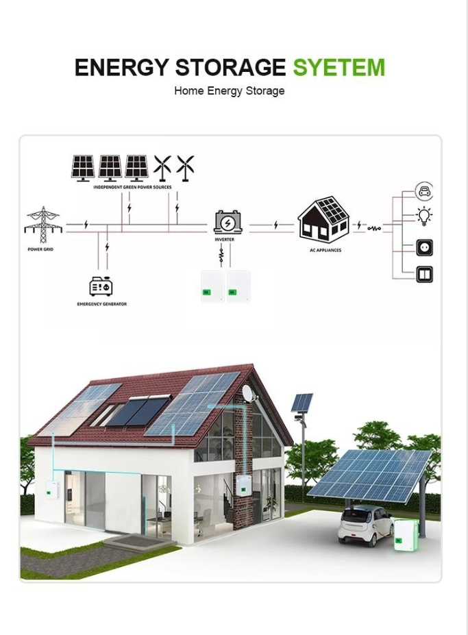 Wall Mounted Lifepo4 Lithium Ion Solar Battery 48V 50ah 100ah 200ah 5KWh 10KWh
