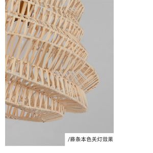 Southeast Asia Creative Rattan Chandelier Handicraft Lamp Design Natural island