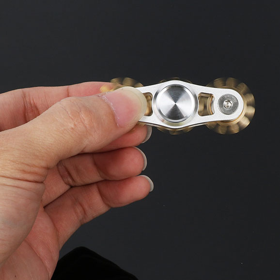 Metal Fingertip Gyroscope Gear Linkage Pure Copper Gyroscope for Adult Decompression