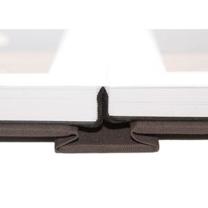 Quality Engagement / Company Anniversary 10x10 Fabric Covered Photo Album Dark Grey for sale