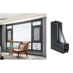 JZG60 Thermal Insulation Casement Window Anodized Custom Casement Windows