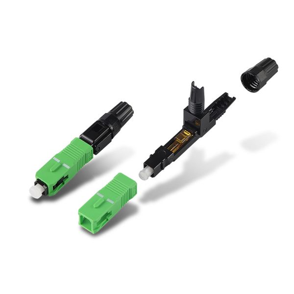 Buy SC/APC FTTH Embedded Optical Fiber Connector Fast Quick Assembly For Drop Fiber Cable at wholesale prices