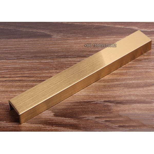 brushed matt gold stainless steel u profiles