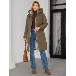 Stylish Mid Length Woman Down Jacket For Fashionable Women