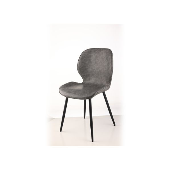 PU Multi Colored Upholstered Dining Chairs Brown Blue Grey